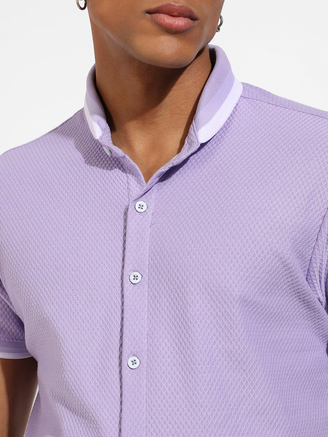 Honeycomb Knit Shirt