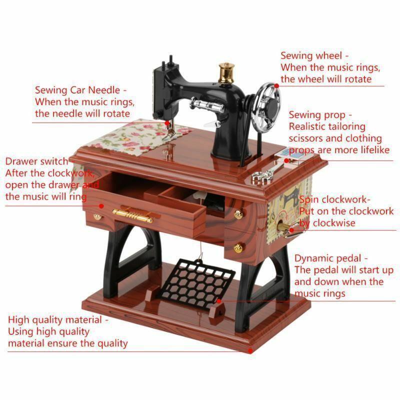 MINI MUSICAL TREADLE SEWING MACHINE