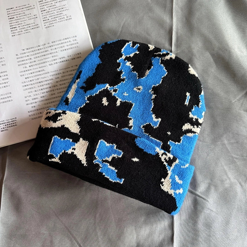 Women's Streetwear Leopard Eaveless Wool Cap