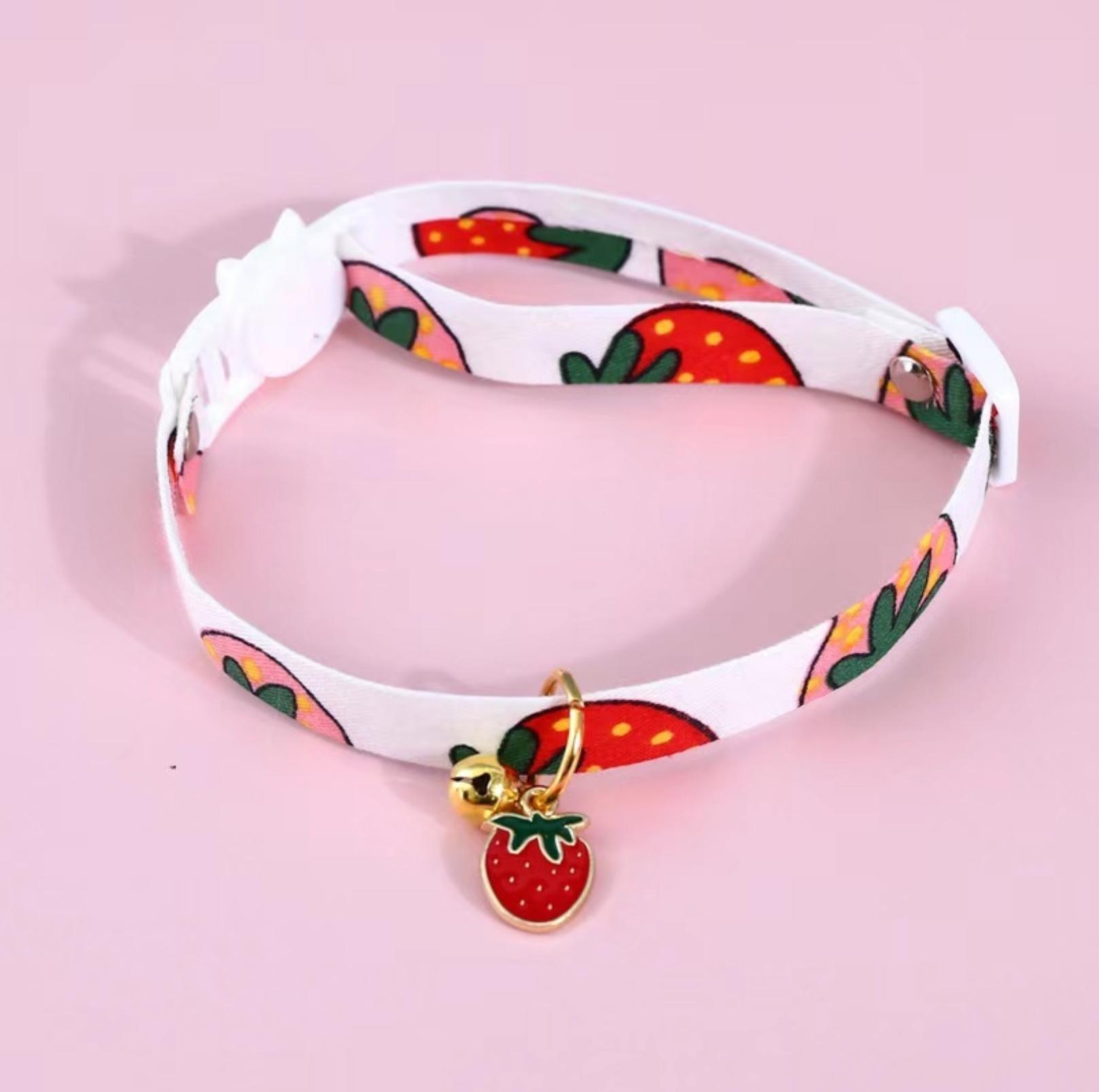 Fruit Series Pendant Style Adjustable Pet Collar