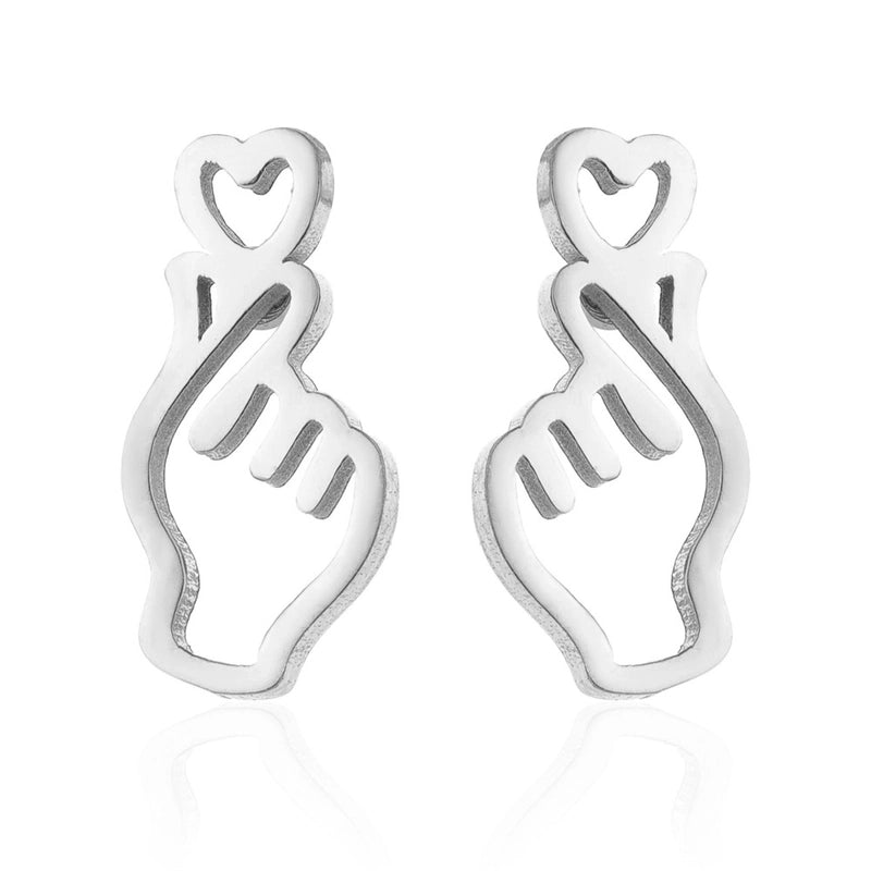 Minimalist  Geometric 304 Stainless Steel No Inlaid 18K Gold Plated Ear Studs