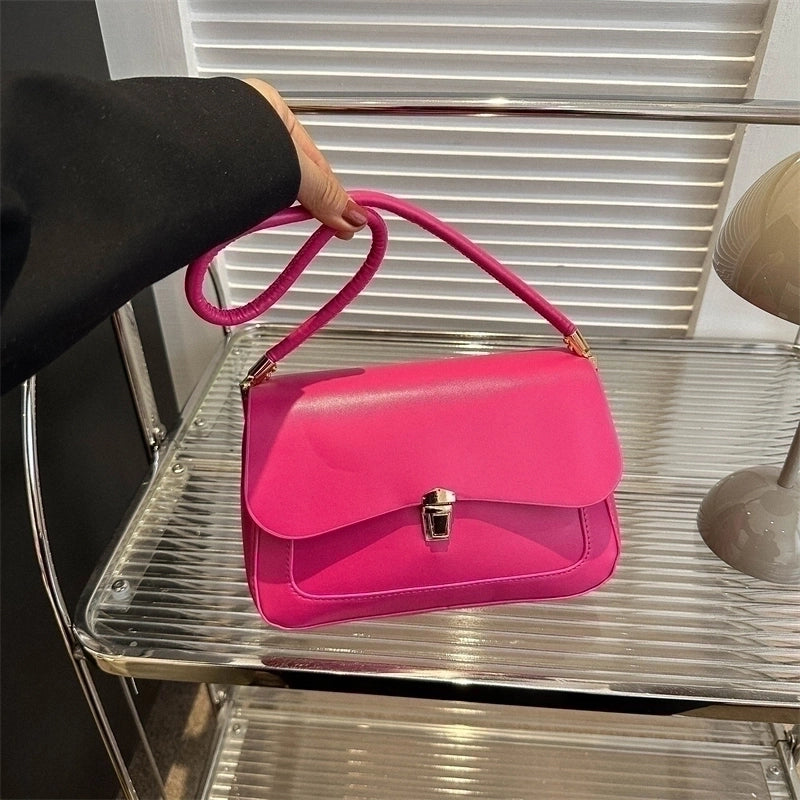 Women's All Seasons Pu Leather Elegant Basic Underarm Bag