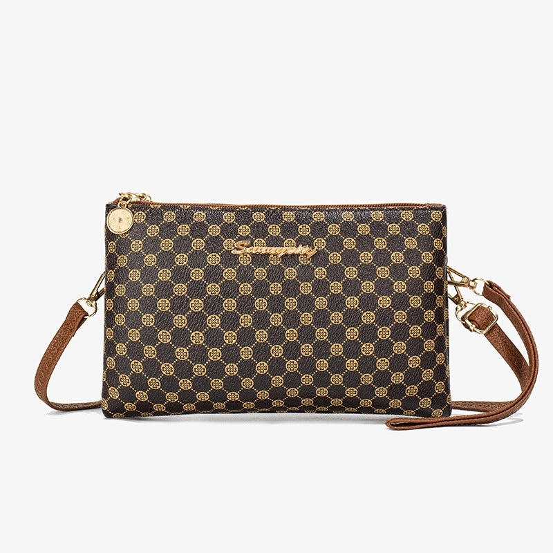 Dot Polka Dots Printed Presbyopic Women's Bag Wallet Double Cell Fashion Simple Change Packet Light Luxury Messenger Bag