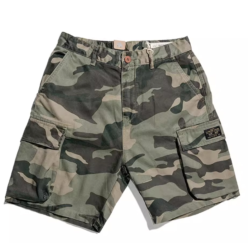 Vintage American Cargo Pocket Camouflage Wash Shorts