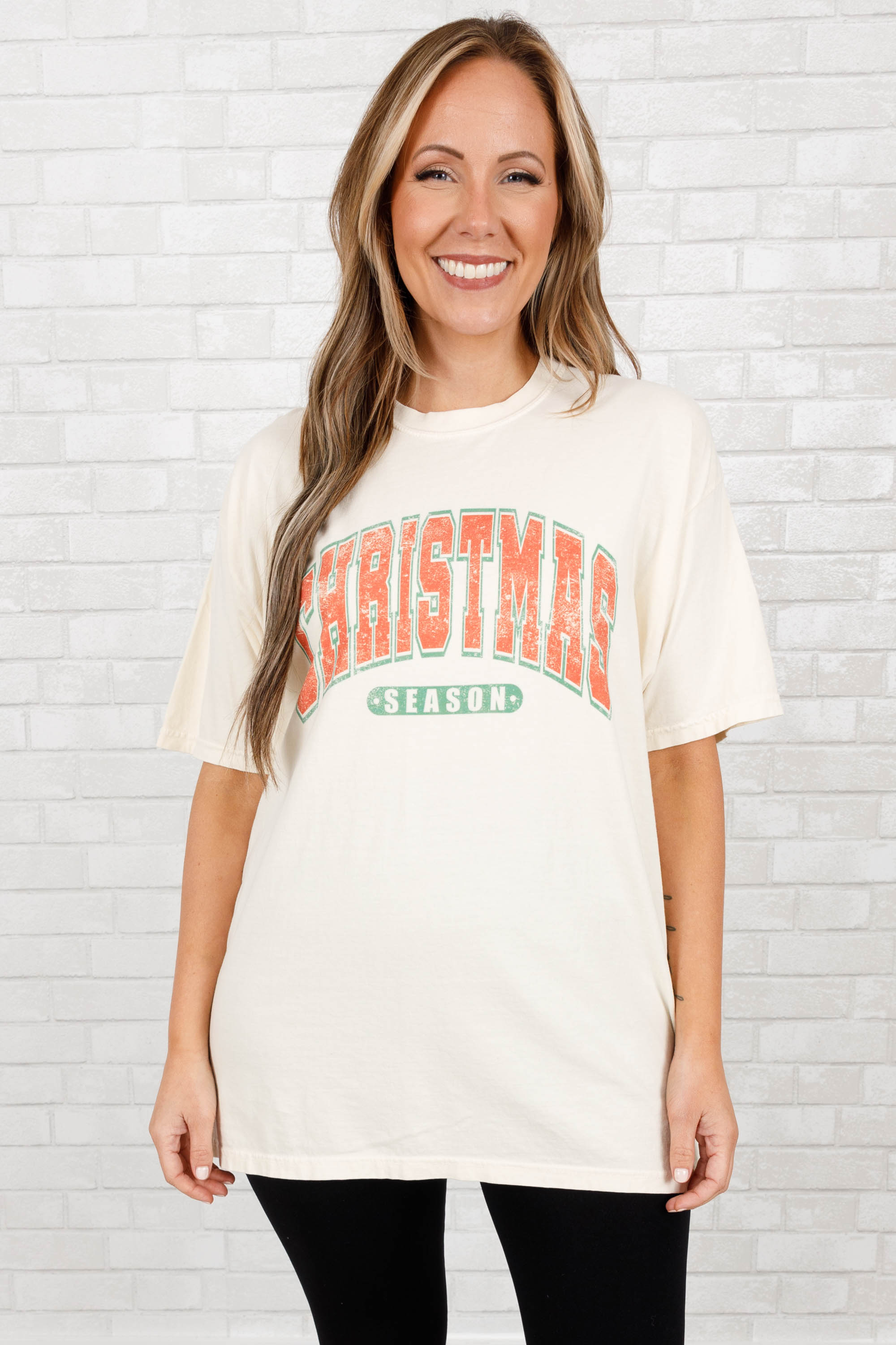 Comfort Colors: Christmas Season Tee. Ivory