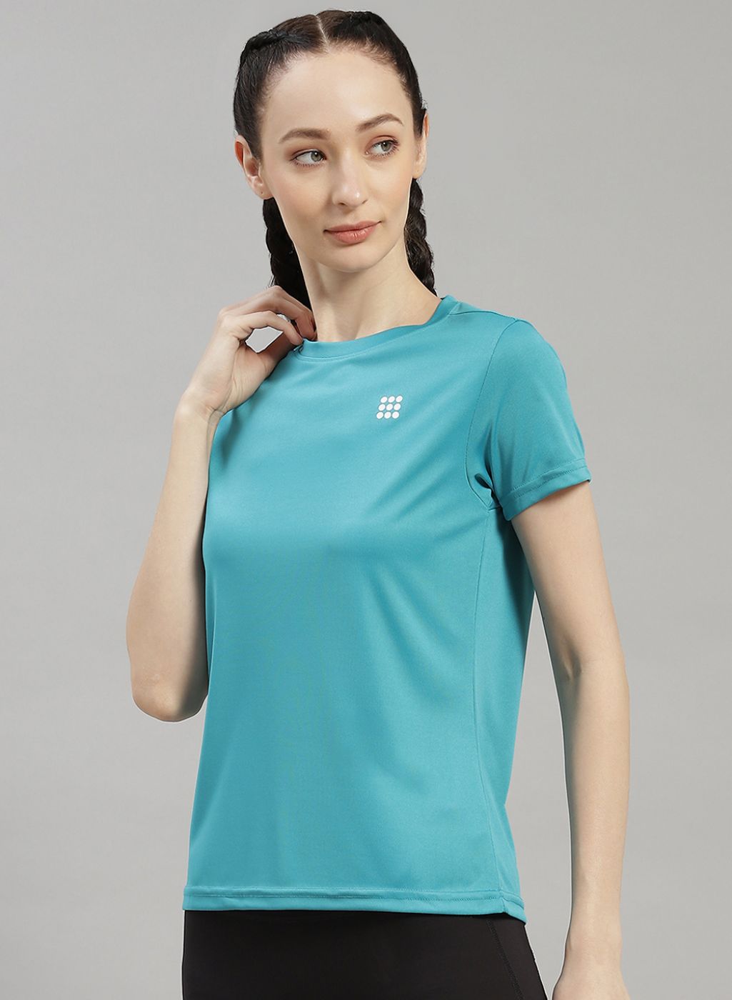 Women Blue Solid Top