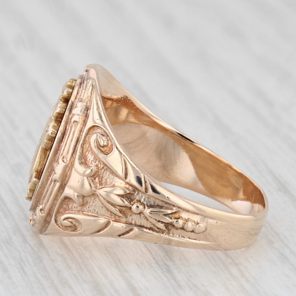 Phi Kapp Psi Signet Ring Vintage 10k Yellow Gold Greek Fraternity Size 10.25