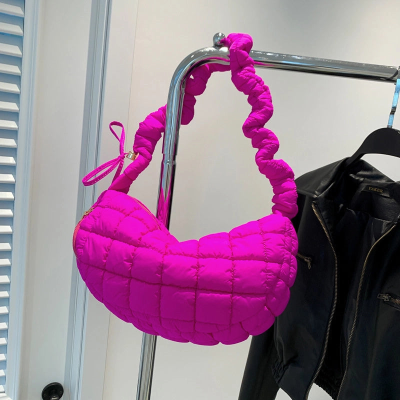 Women's Medium All Seasons Nylon Streetwear Cloud Shape Bag