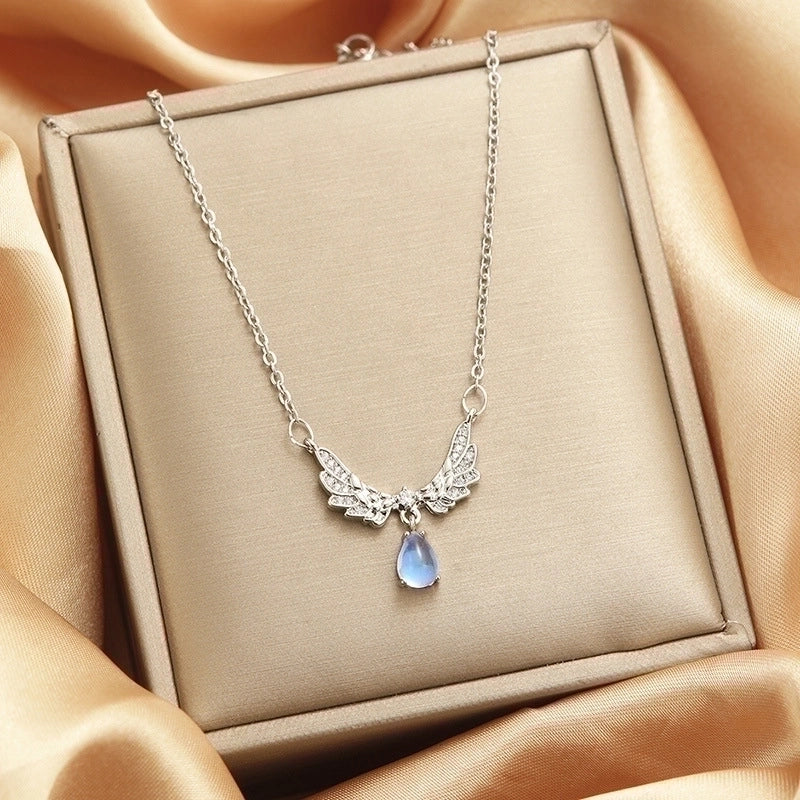 Titanium Steel Vintage Style Tassel Plating Doll Constellation Crown Pendant Necklace