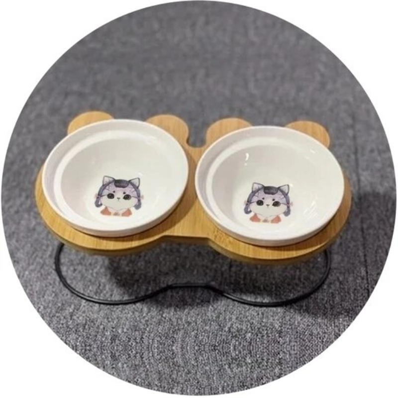 Adorable Cat Feeding Bowls