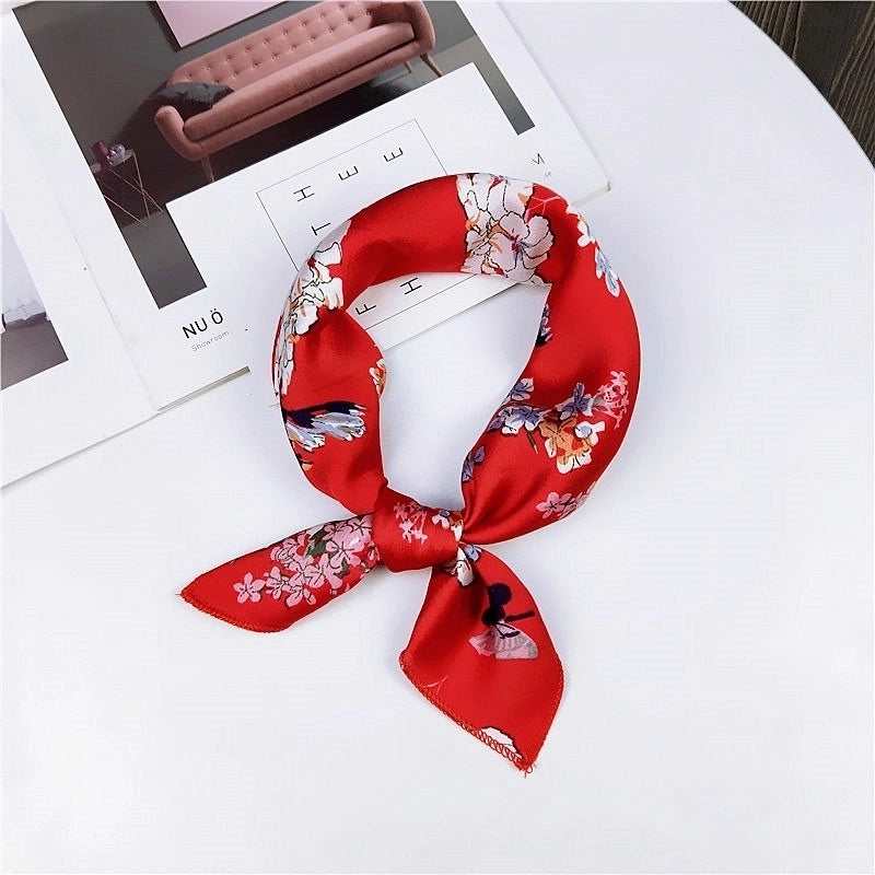 New Spring And Autumn Summer Small Silk Scarf Small Square Towel Women's Professional Variety Decorative Printed Scarf Scarf