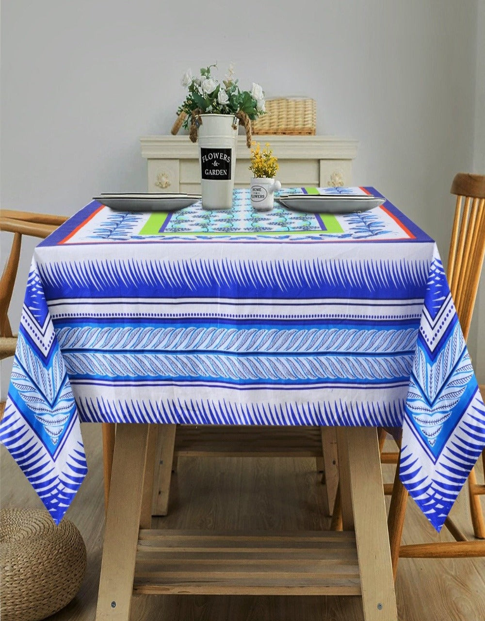 6 & 8 Seater Digital Printed Table Cover(4594)-TB36