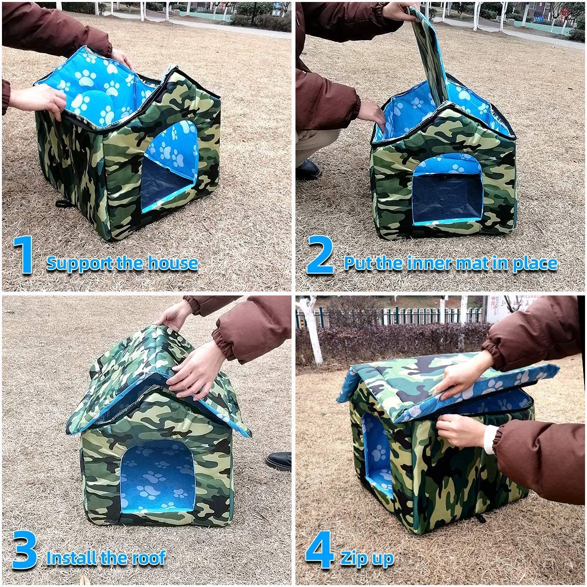 Waterproof Pet House | Portable Dog & Cat Kennel