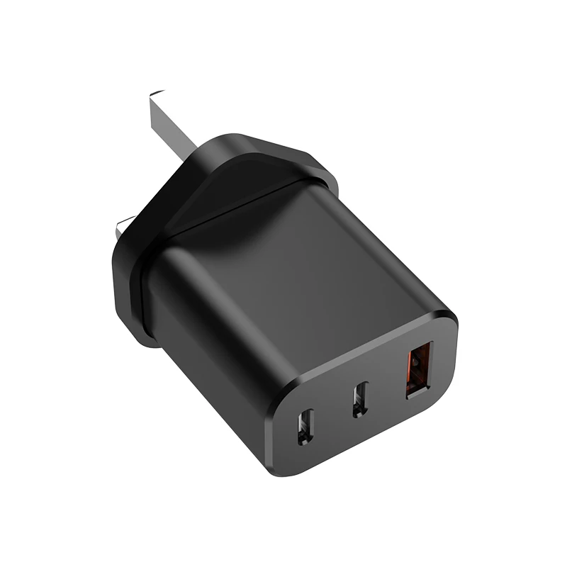 GaN3 2C1A 3PORTS PD3.0 2USB-C 1USB-A power wall adapter phone wall charger for airpod iphone wireless charger wireless powerbank