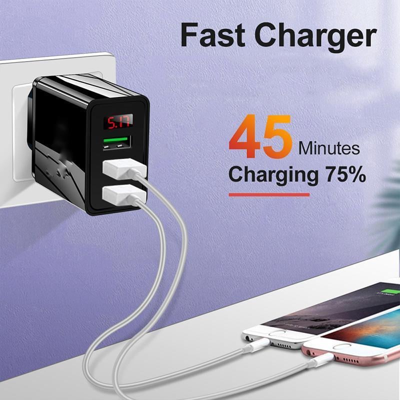 Three USB Port Phone Charger