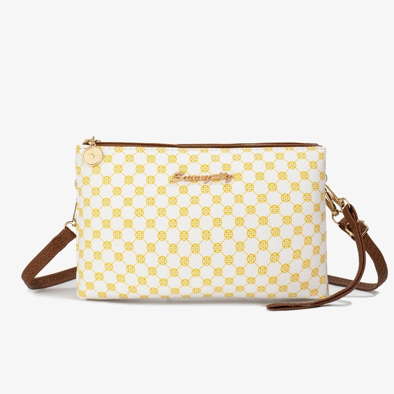 Dot Polka Dots Printed Presbyopic Women's Bag Wallet Double Cell Fashion Simple Change Packet Light Luxury Messenger Bag