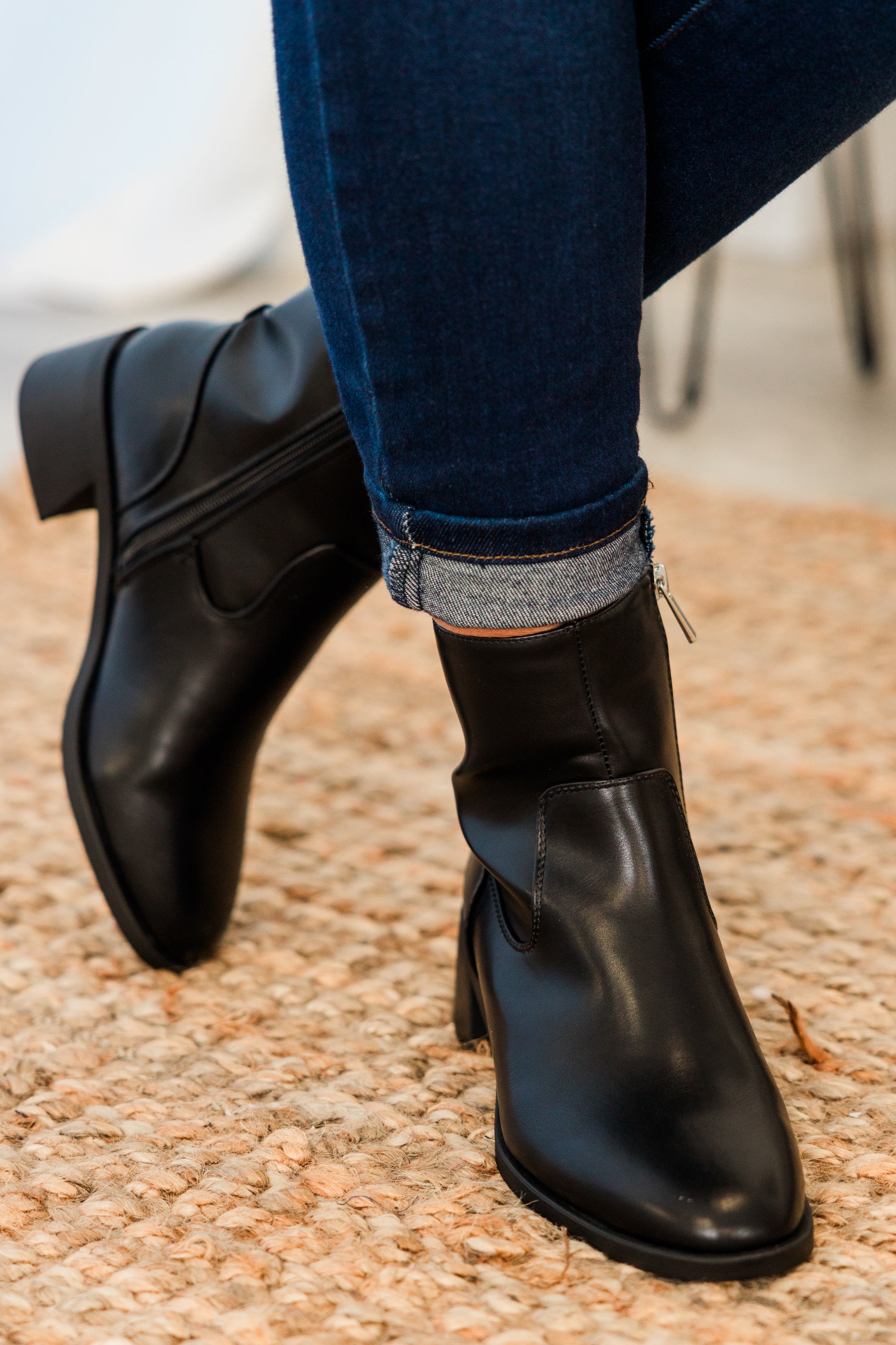 Sapphire Twilight Booties. Black