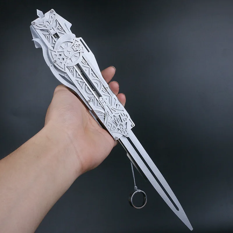 Hot Selling Hidden Plastic Hidden Sword Movable Doll Hidden Sword Edward Weapon Blade Can Pop Up Children's Toy Gift