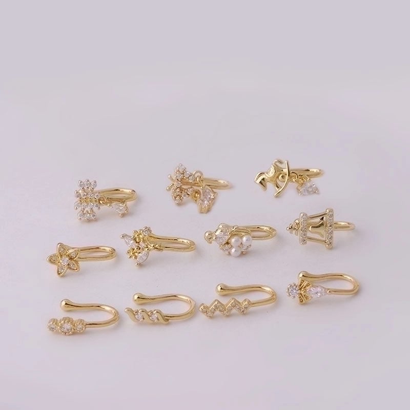 Nose Rings & Studs Fashion Geometric Copper Plating