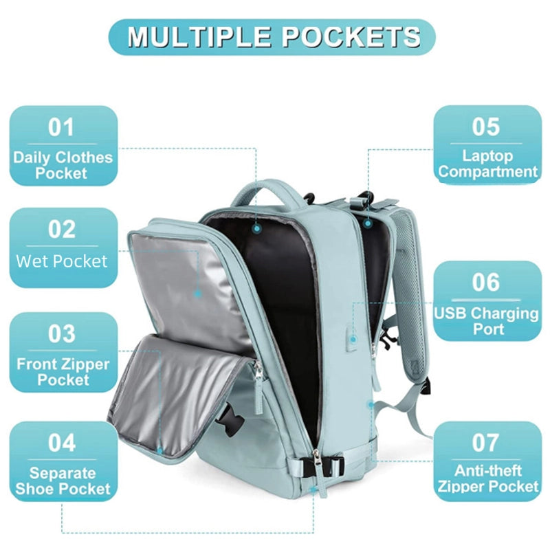 Spot Backpack Small Travel Bag Large Capacity Travel Portable Luggage Bag Student Computer Schoolbag