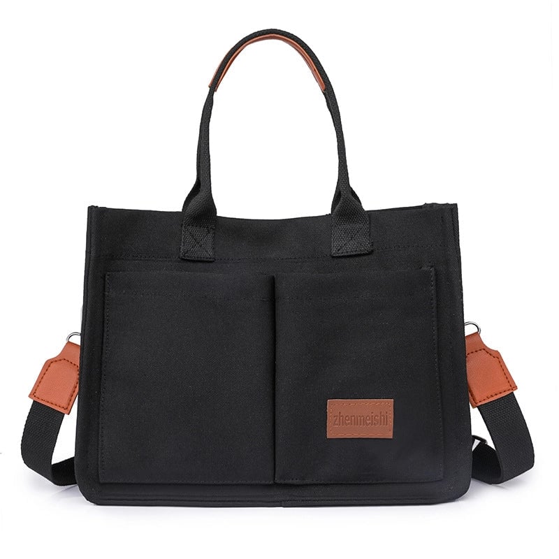 Casual Large Capacity Hand Canvas Popular Bag New Fashionable Tote Bag Casual Shoulder Bag