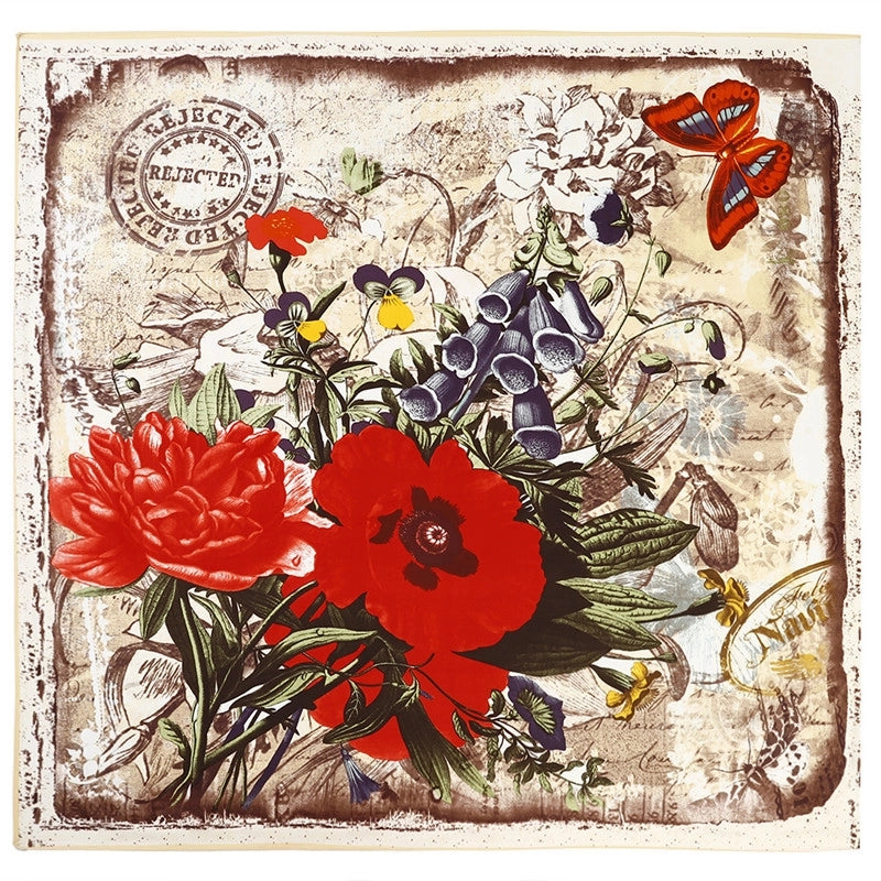 Fashion 130cm Female Twill Imitation Silk Square Print Shawl Scarf