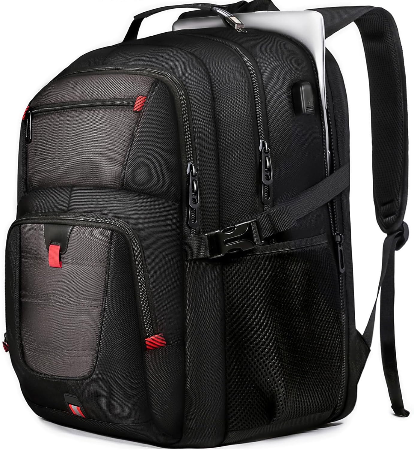 Z-MGKISS Travel Backpack, 50L Extra Large Travel Laptop backpack, Travel Backpack for Men Women with TSA Airline Approved Luggage Bussiness Backpack, Black