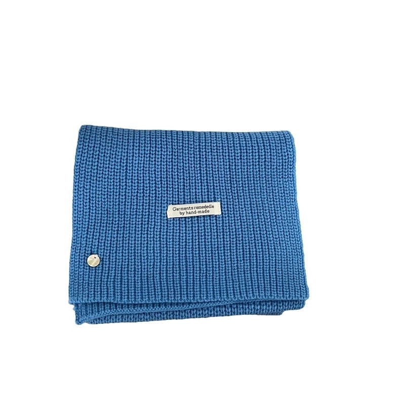 Women's Basic Minimalist Classic Style Solid Color Artificial Wool Acrylic Blend Scarf