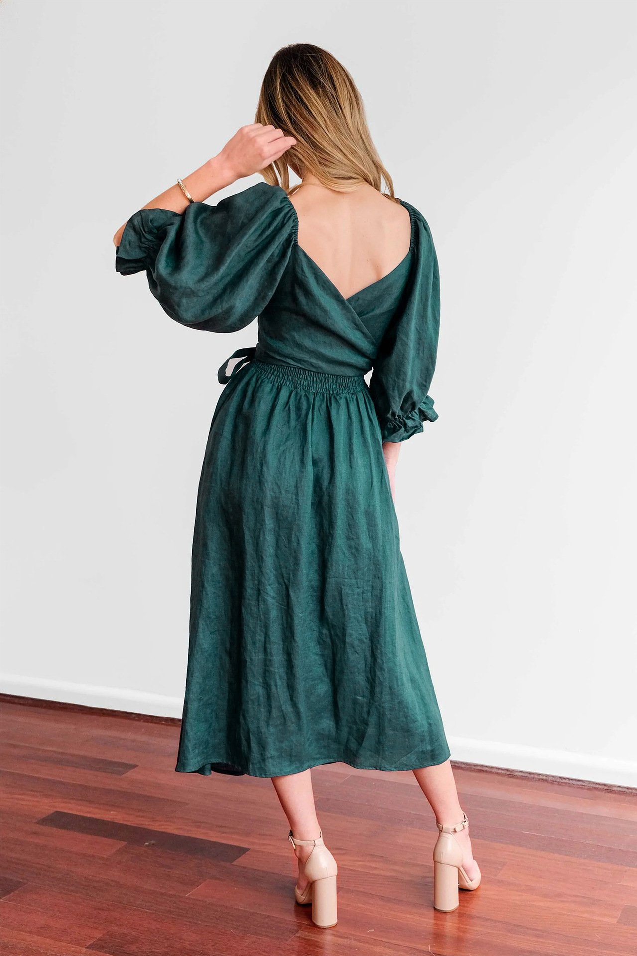 🏖️FRENCH RUFFLED LANTERN SLEEVES MULTI-WEAR DRESS🔥HOT SALE 49% OFF