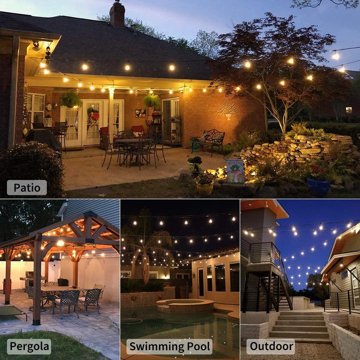 HQ Solar Lighting™ Vintage Festoon String Lights (2024 Edition)