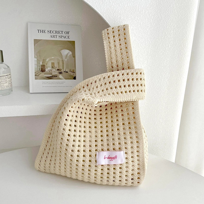 Women's Medium Polyester Solid Color Basic Classic Style Square Open Tote Bag