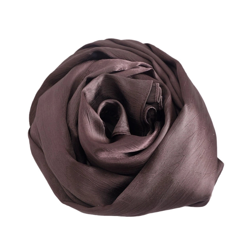Textured Satin Hijab New Bark Wrinkle Texture Satin Scarf Malay Headscarf Shawl Silk Scarf