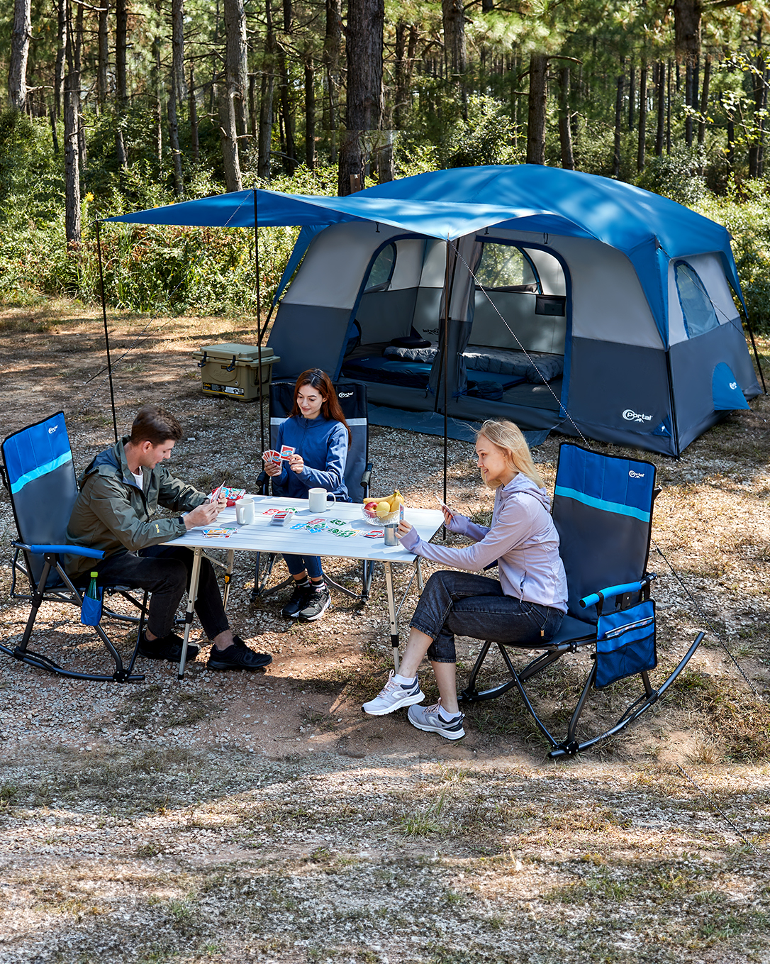 💥 Last Day Buy 2 Get 2 Free💥Extra large folding outdoor rocking chair, supports 400 lbs