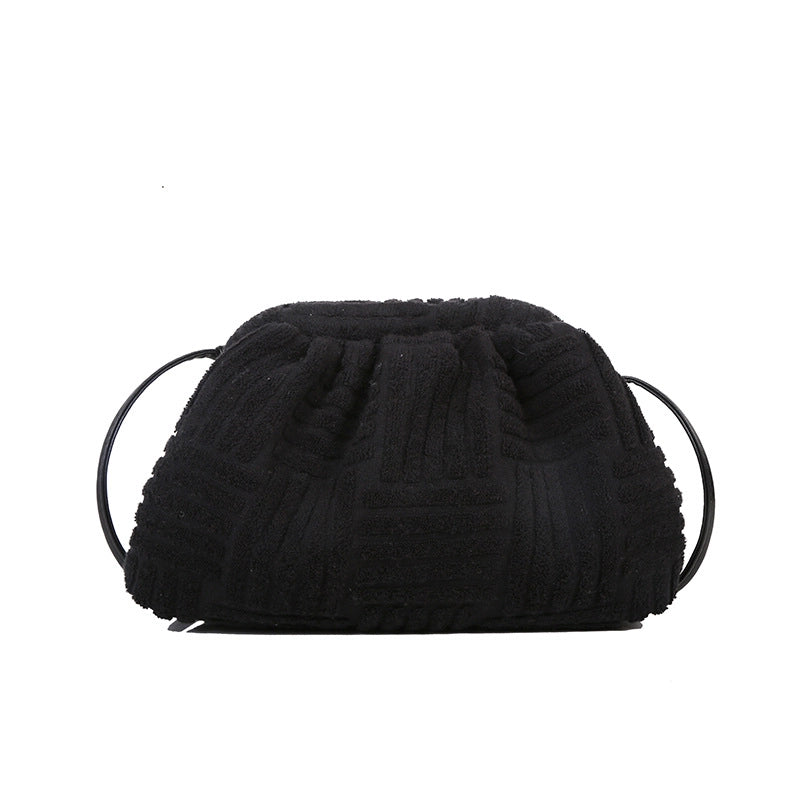 Women's Small All Seasons Plush Basic Cloud Shape Bag