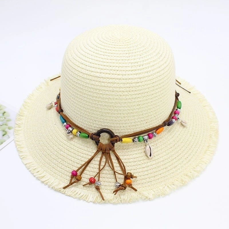 Women's Vacation Solid Color Big Eaves Straw Hat