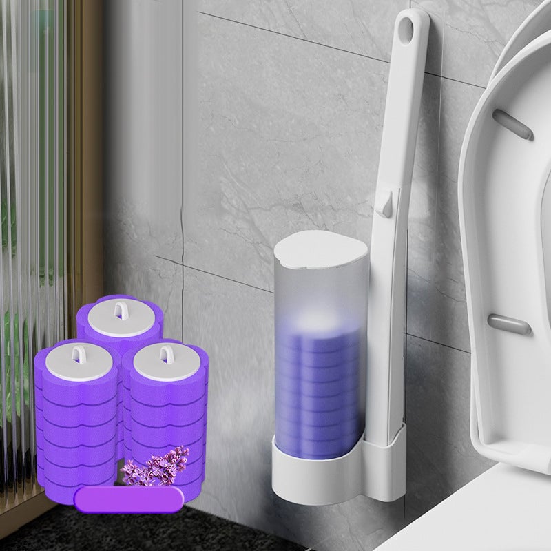 🔥Disposable Replacement Brush Head Toilet Brush Set