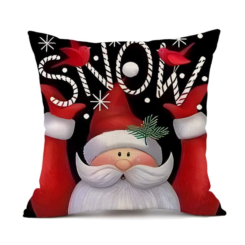 Christmas Casual Classical Vacation Santa Claus Linen Pillow Cases Couch & Sofa Decor