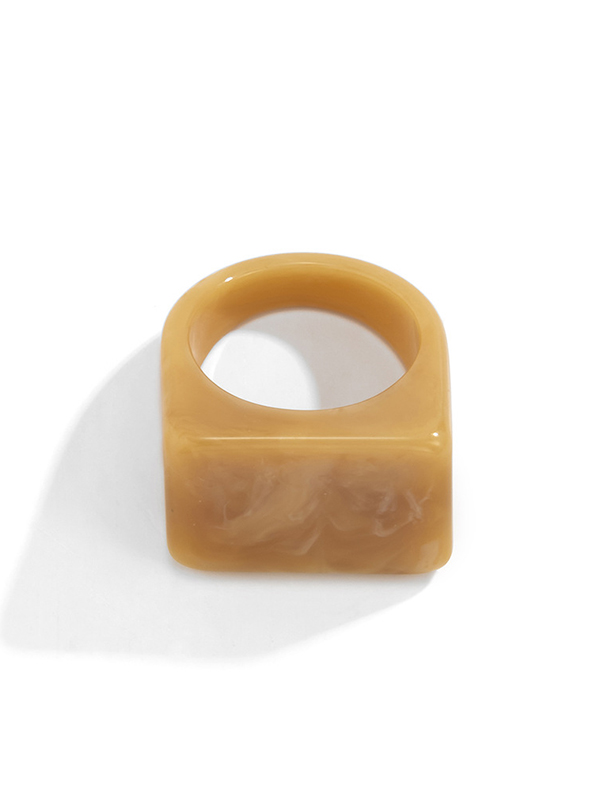 Stylish Resin 8 Colors Geometric Ring