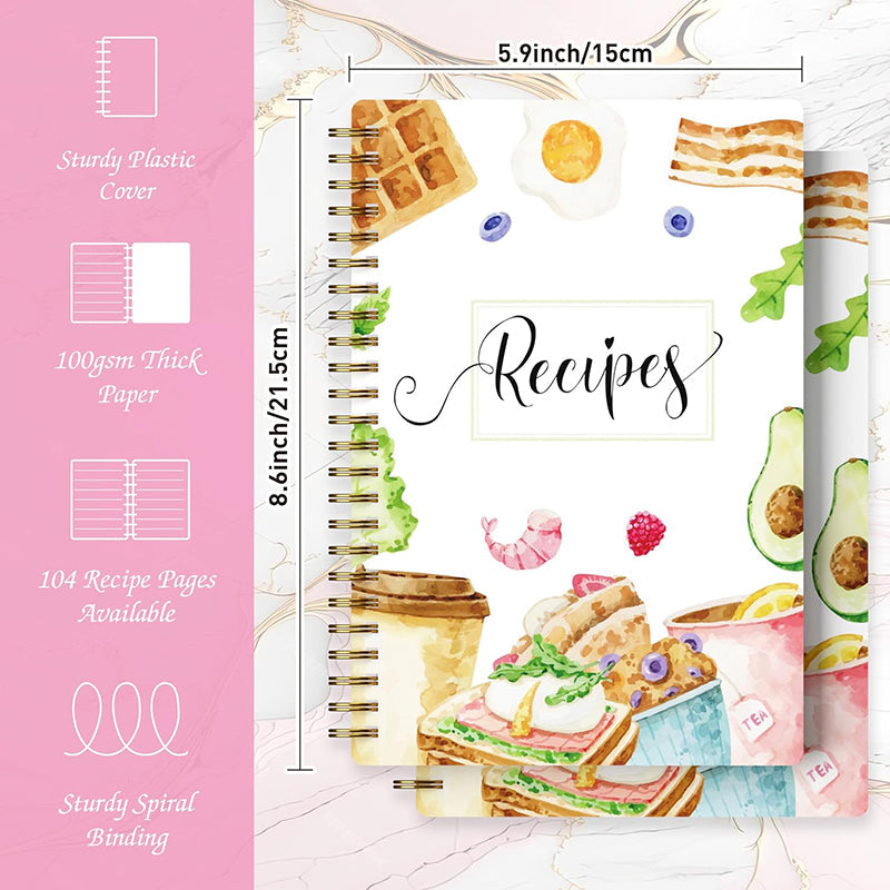 Personal Blank Recipe Notebook