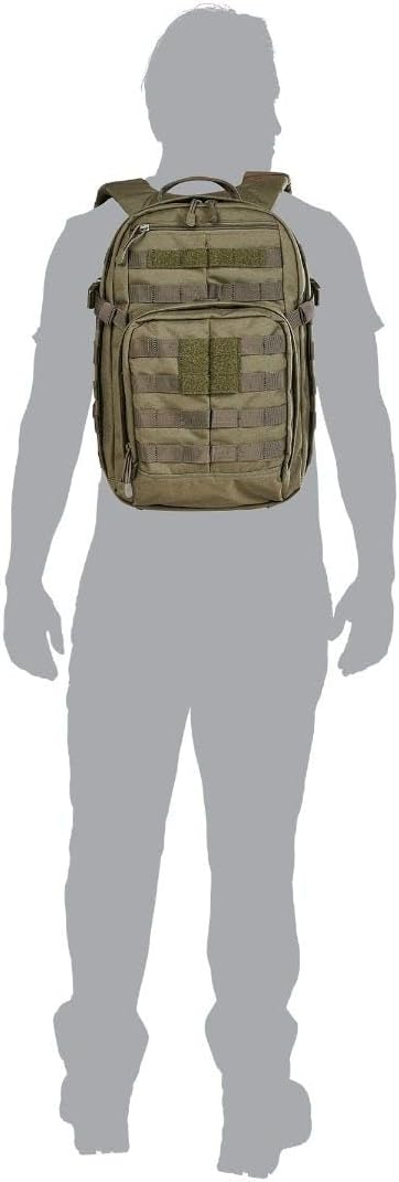 5.11 Tactical Backpack, RUSH 12 2.0 Military Survival Molle Backpack with Laptop Compartment, 24L, Style 56561ABR/56562ABR