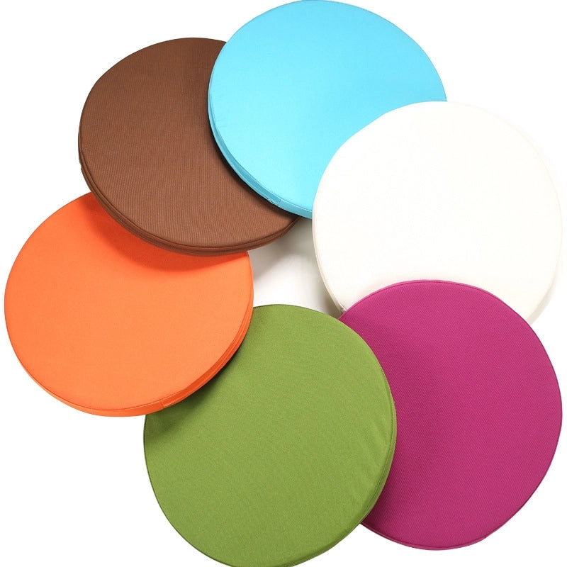 Round Outdoor Cushion Fat Cushion Customized Four Seasons Universal Cushion Solid Color Cotton And Linen Fabric Removable And Washable Chair Cushion