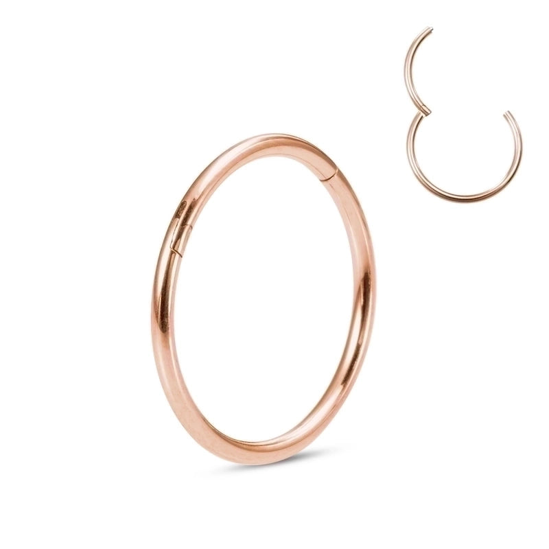 Minimalist Round Stainless Steel Plating Nose Ring