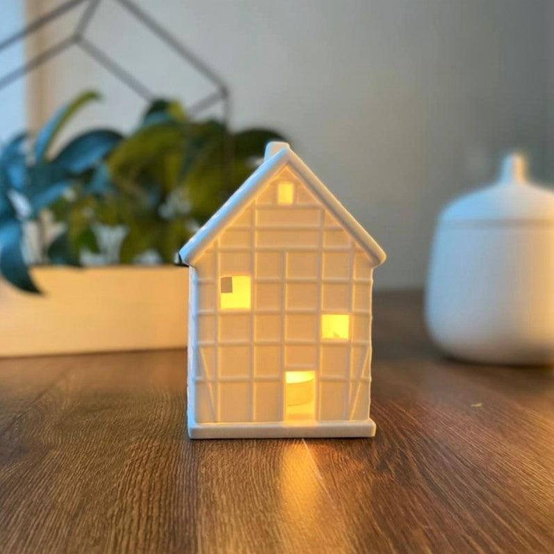 Timbered House Tealight Holder and Sculpture - Small