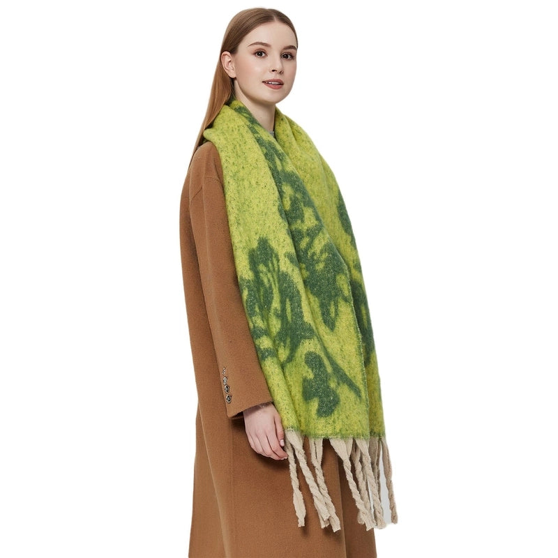 Women's Vintage Style Flower Polyester Scarf