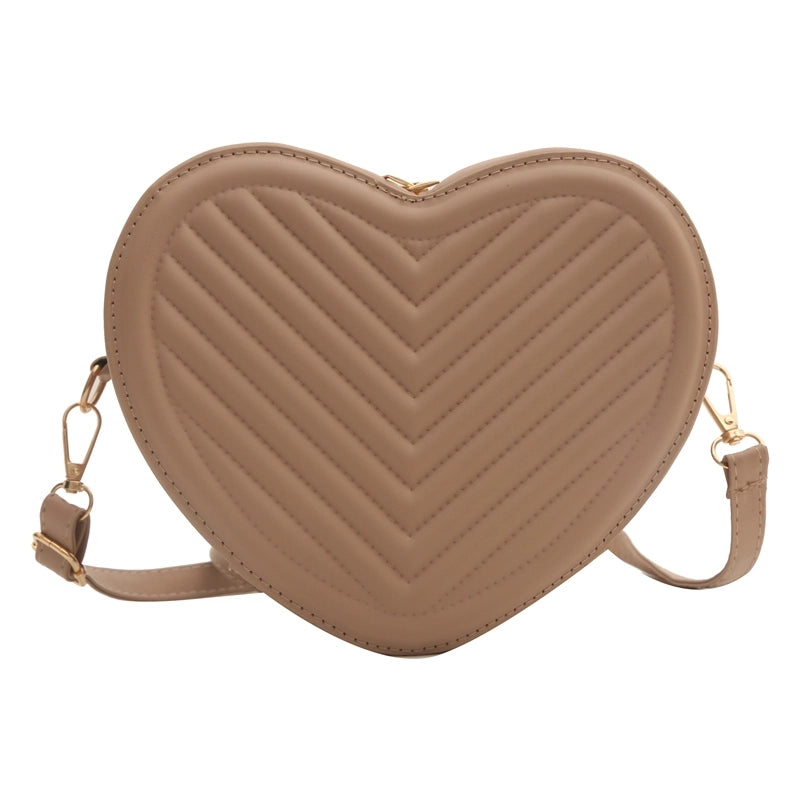 Women's Medium Pu Leather Solid Color Streetwear Zipper Crossbody Bag