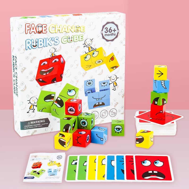 🎅3D Puzzle Face-Changing Magic Cube