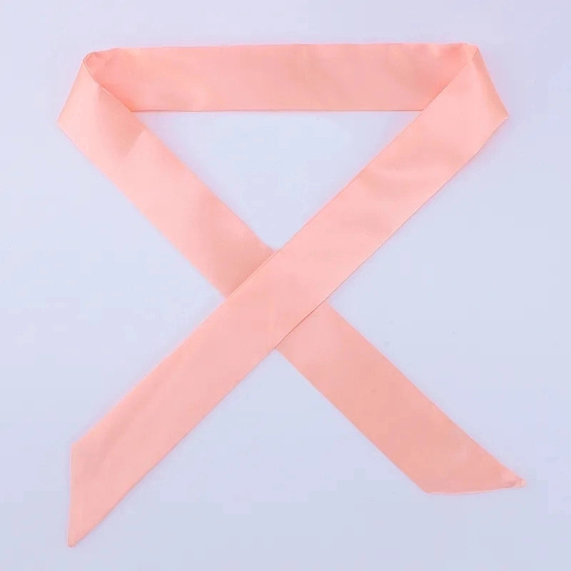 Women's Minimalist Solid Color Satin Silk Scarves