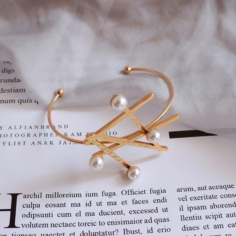 Fashion 304 Stainless Steel 18K Gold Plated No Inlaid In Bulk