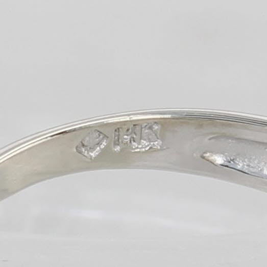 1.06ctw Champagne Diamond Tiered Rooftop Ring 14k White Gold Size 6.25 Stackable