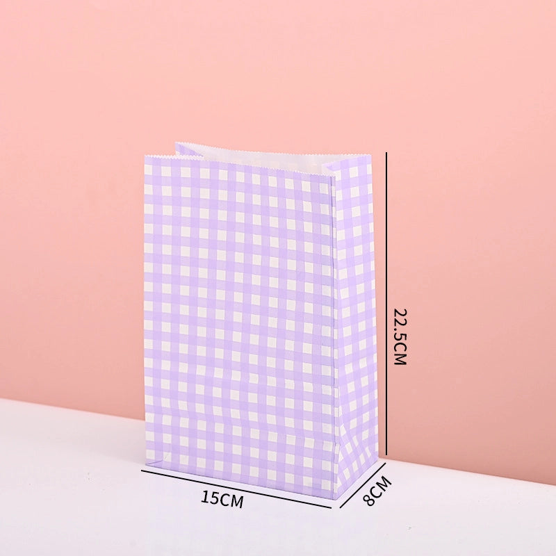 Thickened Food Kraft Paper Bag Customized Square Bottom Bag Baking Takeaway And Film Anti-oil Storage Packaging Bag